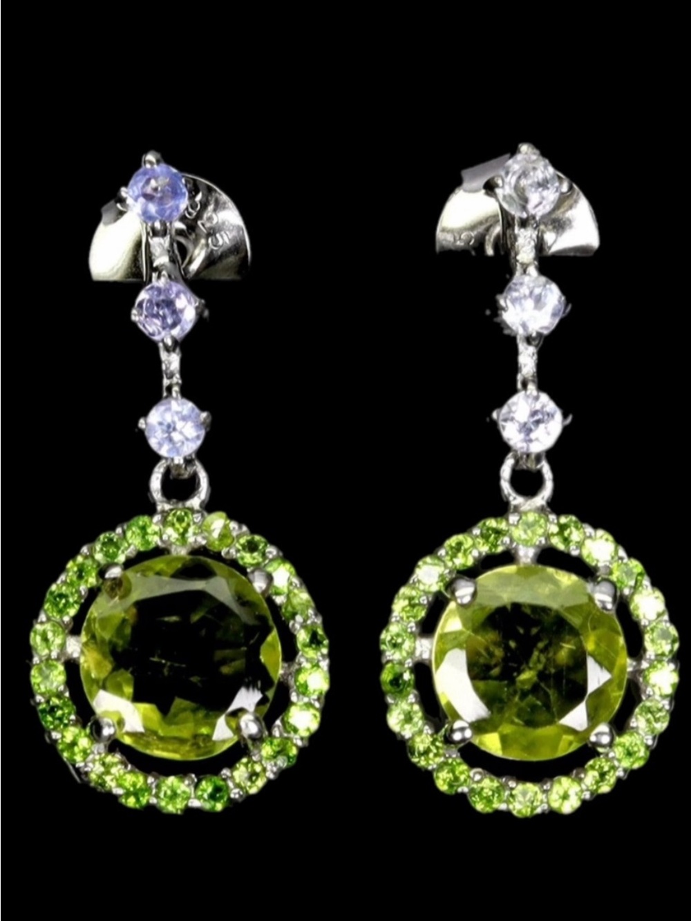 Rate AA Genuine Peridot & Tanzanite Earrings
WOW SEE VIDEO!